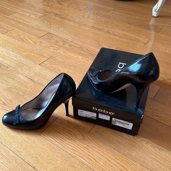 bebe Shoes - Bebe Rihanna Black Heels